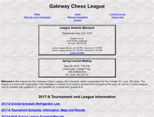 Tablet Screenshot of gatewaychess.org